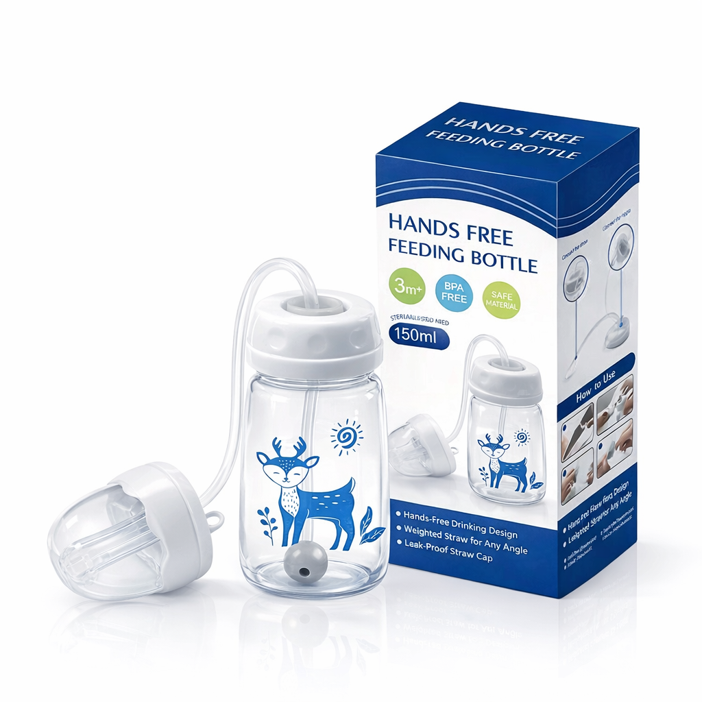 Hands free baby bottle