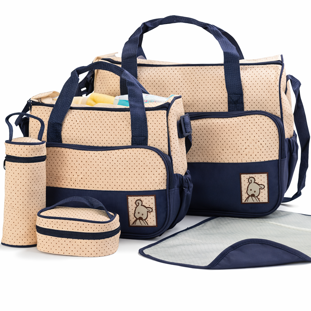 5-Piece Multifunctional Nappy Bag