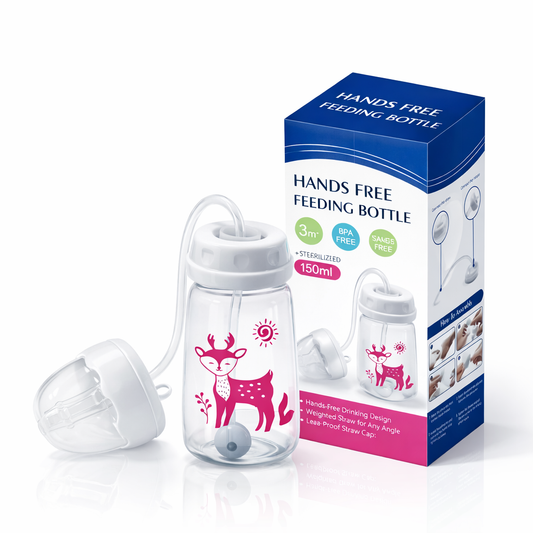 Hands free baby bottle